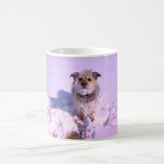 Mandy in der Schnee-Tasse Kaffeetasse (Mittel)