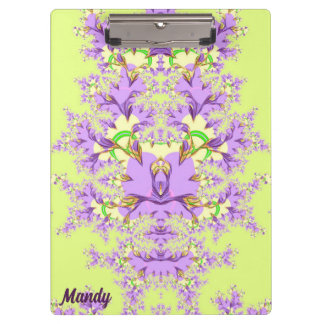 MANDY ~ Mauve, Gelb und Grün Klemmbrett