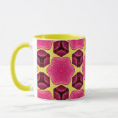 MANDY ~ Pink Mushroom Pattern ~ Personalisiert ~ Tasse (Links)