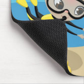 Mandy und Blasen die Krake Mousepad (Ecke)