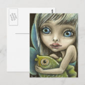 Mandy und Fisch Postkarte (Vorne/Hinten)