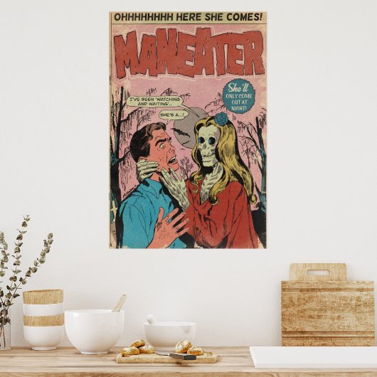 MANEATER Comic Buch Paradies Art Poster (Küche)