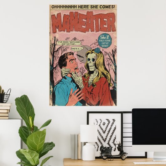 MANEATER Comic Buch Paradies Art Poster (Heimbüro)
