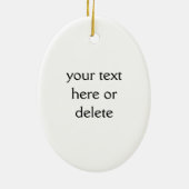 Maned Wolf-Aquarell-Kunst Keramik Ornament (Hinten)