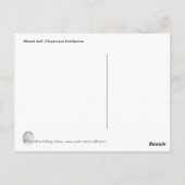 Maned Wolf Foto Postkarte (Rückseite)