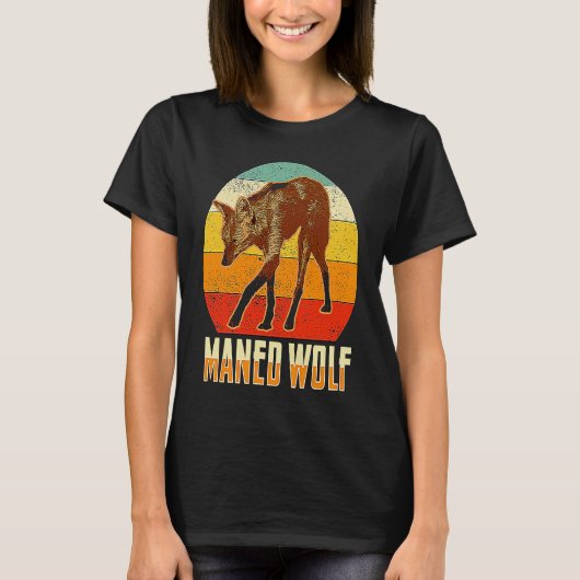 Maned Wolf Südamerika Tier 2 T-Shirt (Vorderseite)