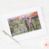 Maned Wolf Watercolor Art Stickers (Umschlag)