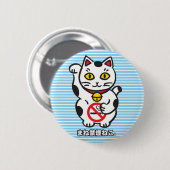maneki_cat badge M Button (Vorne & Hinten)