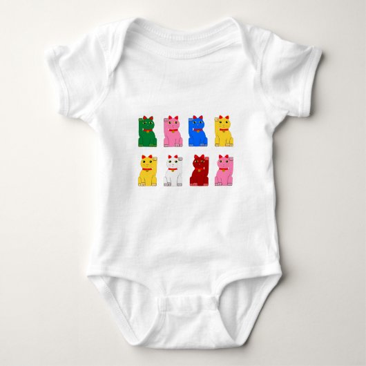 Maneki Neko Baby Strampler (Vorderseite)