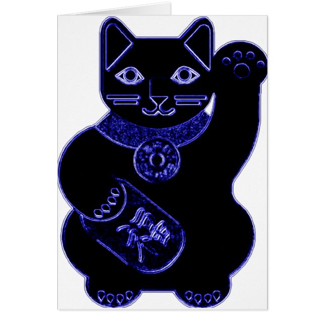 maneki neko Blauneon (Vorne)