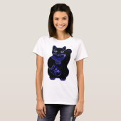 maneki neko Blauneon T-Shirt (Vorne ganz)