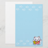 Maneki Neko Briefpapier (Vorne/Hinten)
