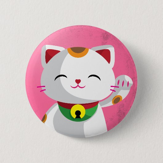 Maneki Neko Button (Vorderseite)