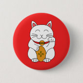 Maneki Neko Button (Vorderseite)