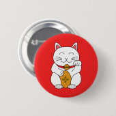 Maneki Neko Button (Vorne & Hinten)