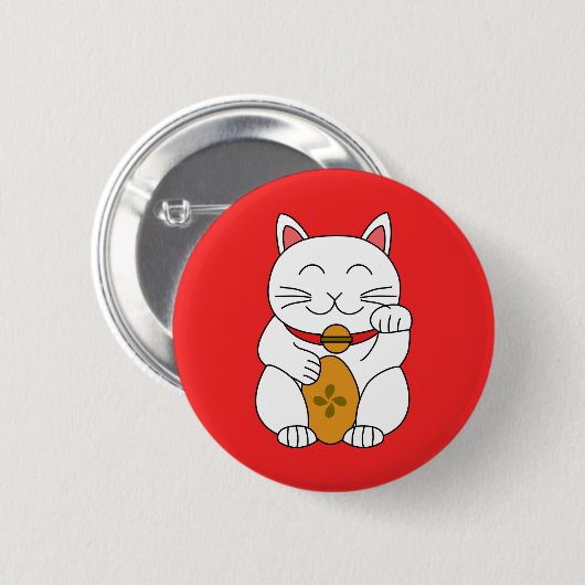 Maneki Neko Button (Vorne & Hinten)