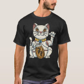 Maneki Neko Cat T-Shirt (Vorderseite)