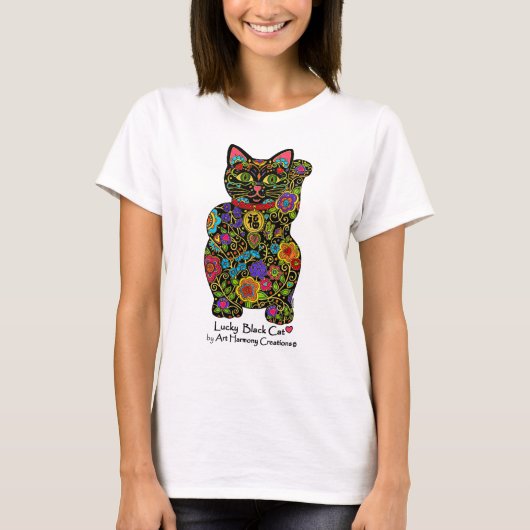 Maneki Neko der T - Shirt Frau (Vorderseite)