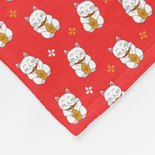 Maneki Neko Fleecedecke (Ecke)