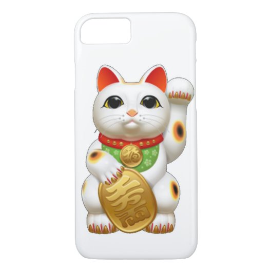 maneki-neko glückliche Katze Case-Mate iPhone Hülle (Rückseite)