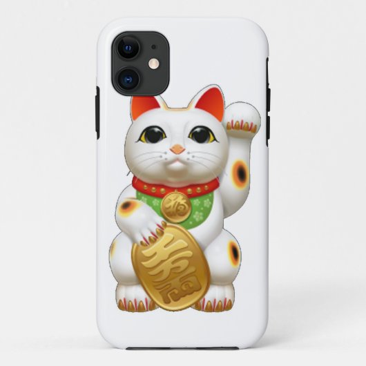 maneki-neko glückliche Katze Case-Mate iPhone Hülle (Rückseite)