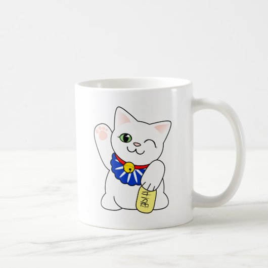 Maneki Neko glückliche Katze Kaffeetasse (Rechts)