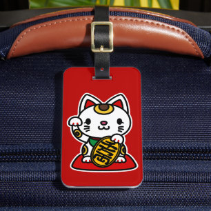 Maneki Neko (Glückskatze) Gepäckanhänger