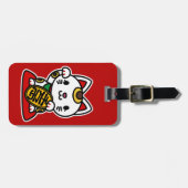 Maneki Neko (Glückskatze) Gepäckanhänger (Vorderseite horizontal)