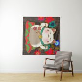 Maneki Neko Glückskatze Wandteppich (Beispiel (Horizontal))