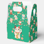 Maneki Neko Glückskatzen Geschenkschachtel (Geöffnet)