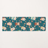 Maneki Neko Glückskatzen Yogamatte (Rückseite (Horizontal))