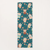 Maneki Neko Glückskatzen Yogamatte (Rückseite)
