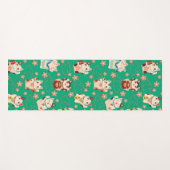Maneki Neko Glückskatzen Yogamatte (Vorderseite (Horizontal))