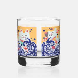 MANEKI NEKO Glückskatzenglas Whiskyglas