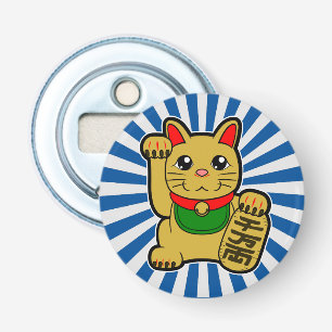 Maneki Neko: Gold Lucky Cat Flaschenöffner