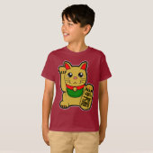 Maneki Neko: Gold Lucky Cat T-Shirt (Vorne ganz)