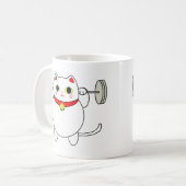 Maneki Neko Hockenkatze Kaffeetasse (Vorderseite Links)