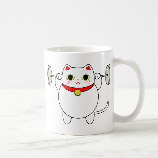 Maneki Neko Hockenkatze Kaffeetasse (Rechts)