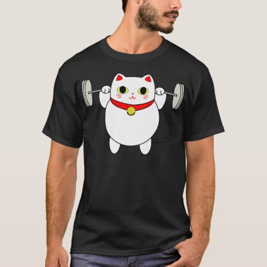Maneki Neko Hockenkatze T-Shirt (Vorderseite)