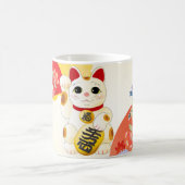 Maneki Neko Japanese Fortune Cat Kaffeetasse (Mittel)