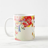 Maneki Neko Japanese Fortune Cat Kaffeetasse (Links)