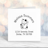 Maneki Neko Japanese Lucky Cat Arch Address Permastempel