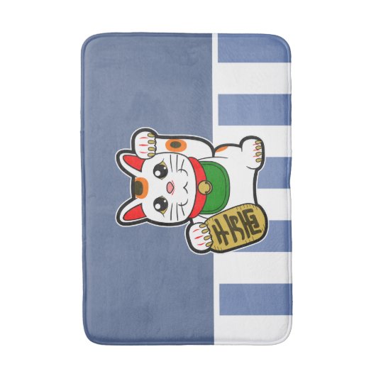 Maneki Neko: Japanisch Lucky Cat Badematte (Vorderseite Vertikal)