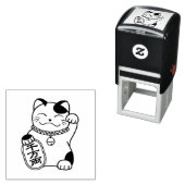 Maneki Neko Japanisch Lucky Cat Color Me Permastempel (Beispiel)
