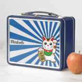 Maneki Neko: Japanisch Lucky Cat Metall Brotdose (Beispiel)