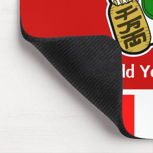 Maneki Neko: Japanisch Lucky Cat Mousepad (Ecke)