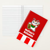 Maneki Neko - Japanisch Lucky Cat Notizblock (Innen)