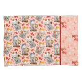 Maneki Neko Japanisch Waving Lucky Cat mit Koi Kissenbezug (Vorderseite-Rechts)