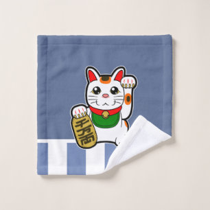 Maneki Neko: Japanische glückliche Katze Waschlappen