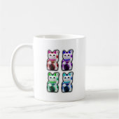 Maneki Neko JAPANISCHER Geld CAT Kaffeetasse (Links)
